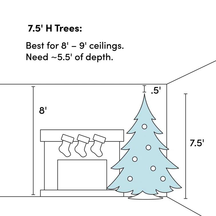 The Holiday Aisle® 7.5' Christmas Tree