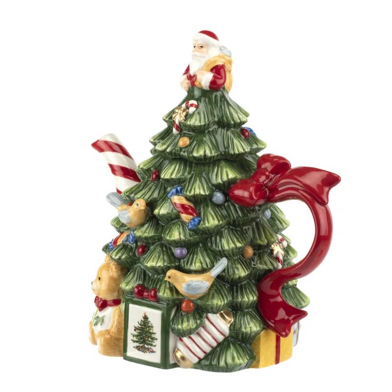 Spode Spode Christmas Tree Tree Teapot  7.75"