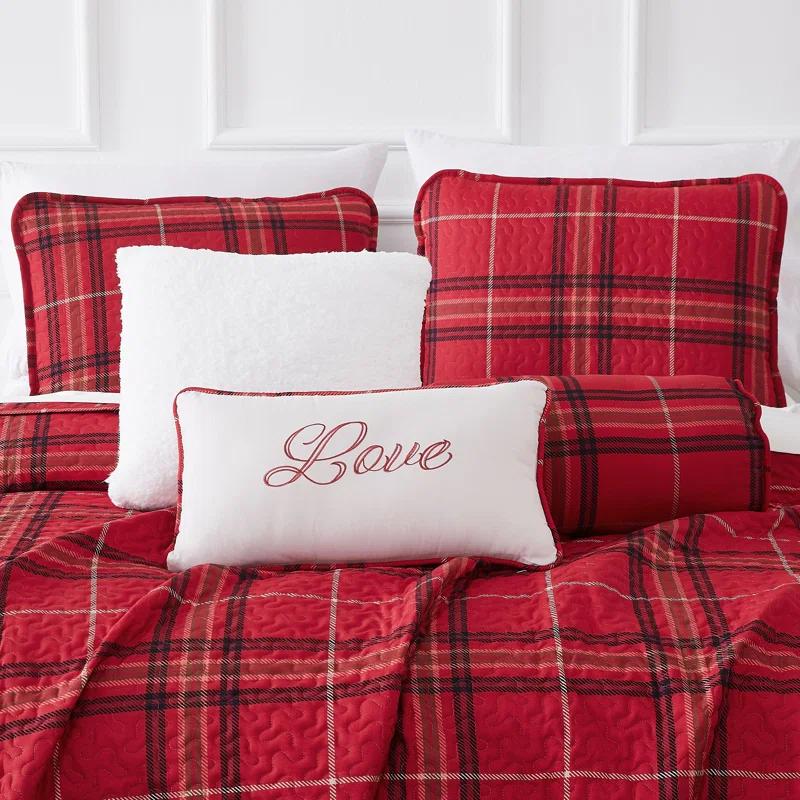 SouthShore Fine Linens Vilano Plaid Oversized Microfiber Quilt Set by Southshore Fine Linens
