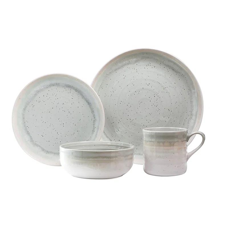 Baum 16 Piece Stoneware Dinnerware Set - Service for 4
