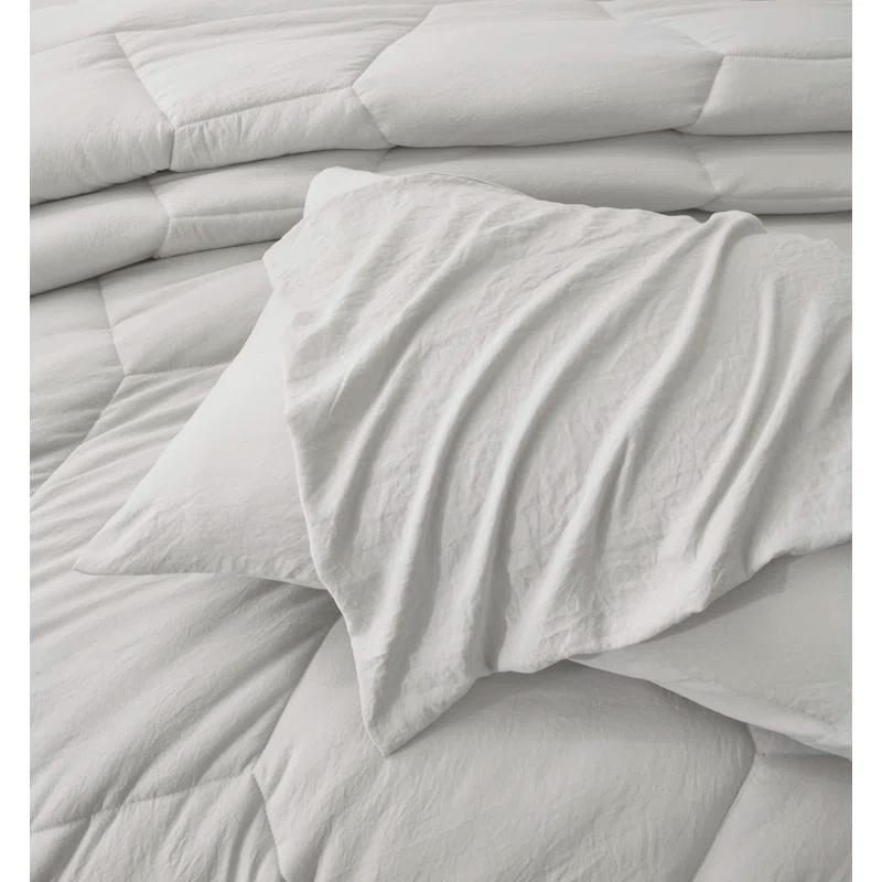 Washed Microfiber Bedding Standard Comforter Set