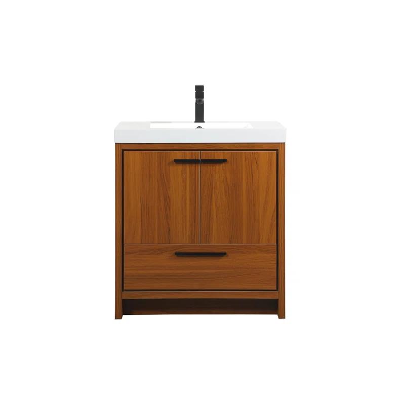 Southmead 30'' Single Bathroom Vanity with Resin Top