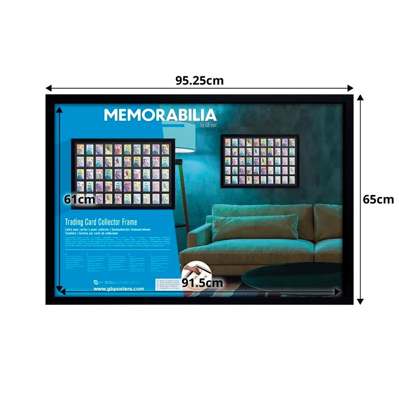 Gb Eye 36X24 Display Trading And Sport Cards Collector Frame, 50 Cards Display Case