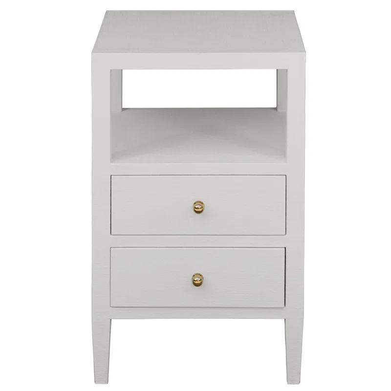 Roscoe Glass Top 2 - Drawer End Table