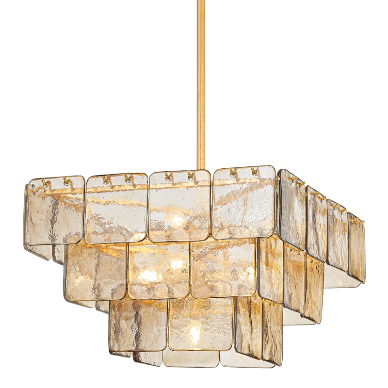 Esmeralda Chandelier - Smoked Glass / 24.5"Dia