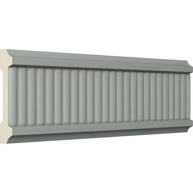 Ekena Millwork 3"H x 5/8"P x 94 1/2"L, (3/8" Repeat), Nevio Chair Rail (Set of 8)