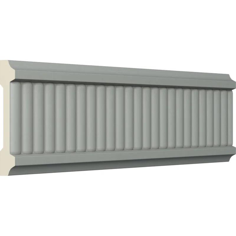 Ekena Millwork 3"H x 5/8"P x 94 1/2"L, (3/8" Repeat), Nevio Chair Rail (Set of 8)