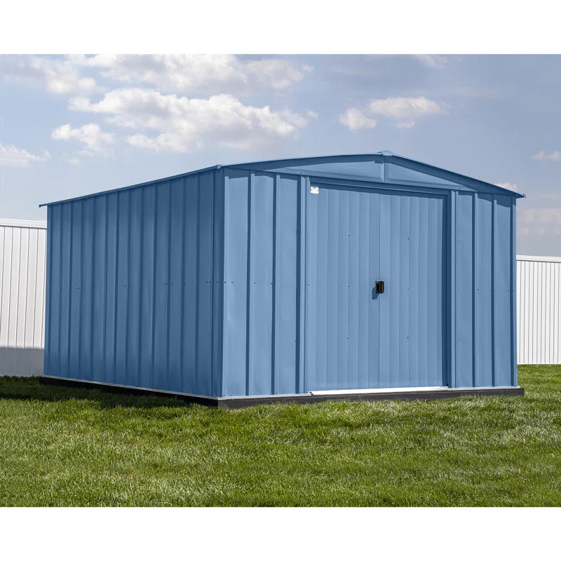 Arrow 10 ft. W x 13 ft. 5 in. D Steel Vertical Storage Shed