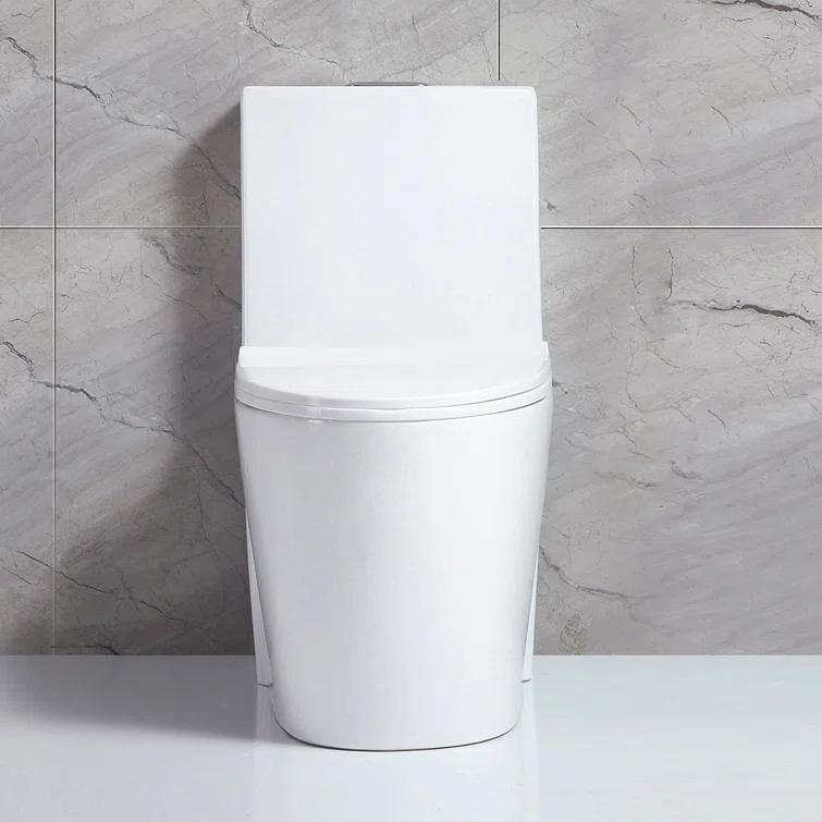 Small Compact One Piece Toilet Dual Flush