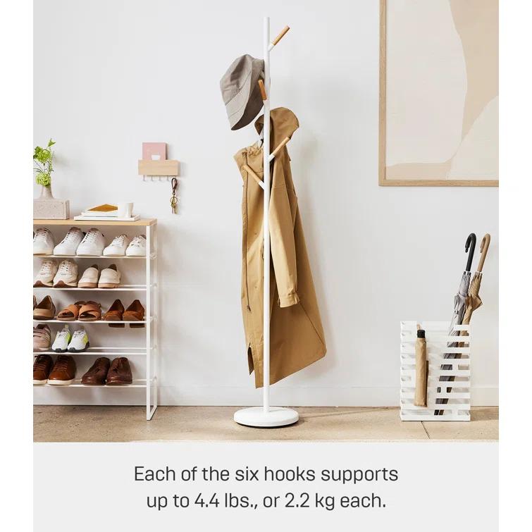 Yamazaki Home Coat Hanger, Steel, Weighted Base