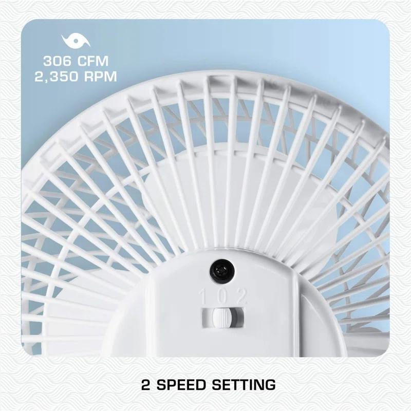 Hurricane Hurricane 10'' Oscillating Retro Clip Fan Fan