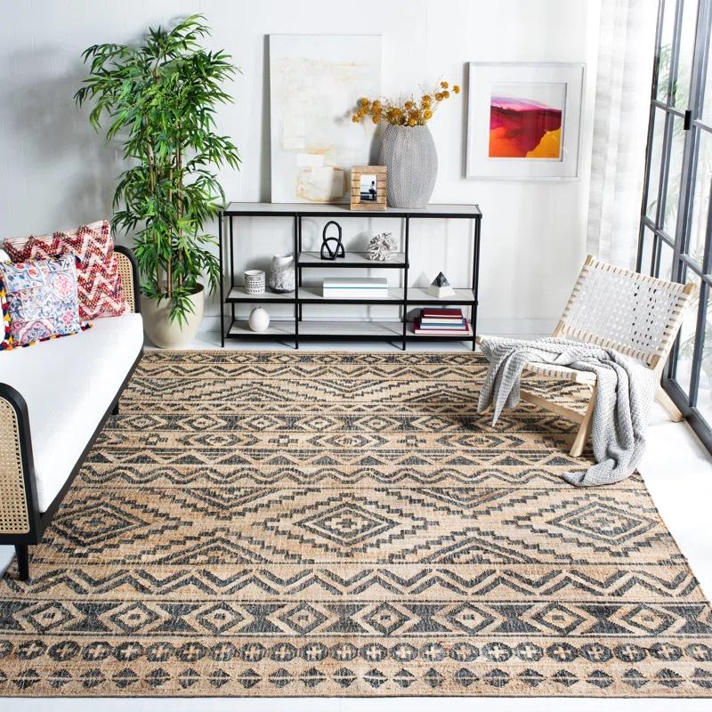 Union Rustic Haywa Hand Loomed Jute, Cotton Southwestern Rug