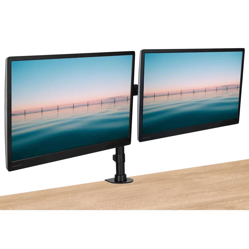 Mount-it Height Adjustable Universal 2 Screen Desk Mount