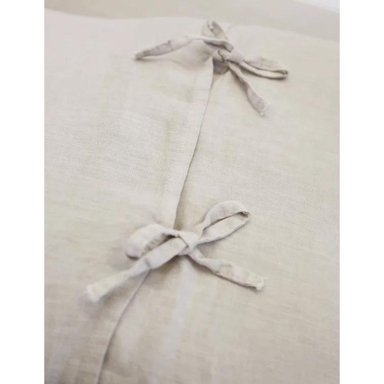 Blair Stonewashed Linen Sham by Pom Pom at Home - Taupe / Standard