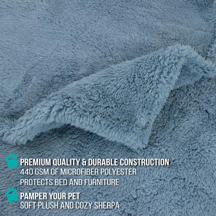 PetAmi Sherpa Fleece Pet Blanket