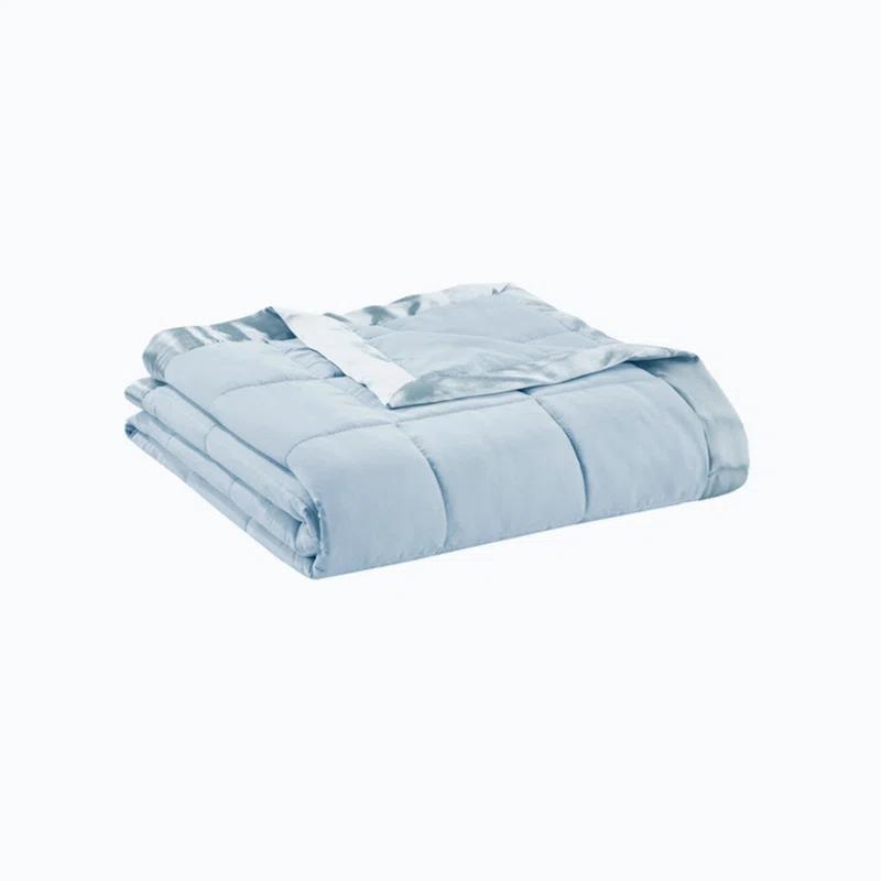 Madison Park Lightweight Down Alternative Blanket with Satin Trim