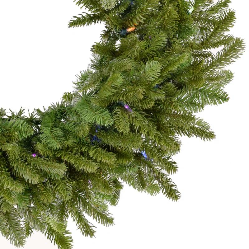 Fraser Hill Farm Foxtail Pine Faux Lighted Wreath