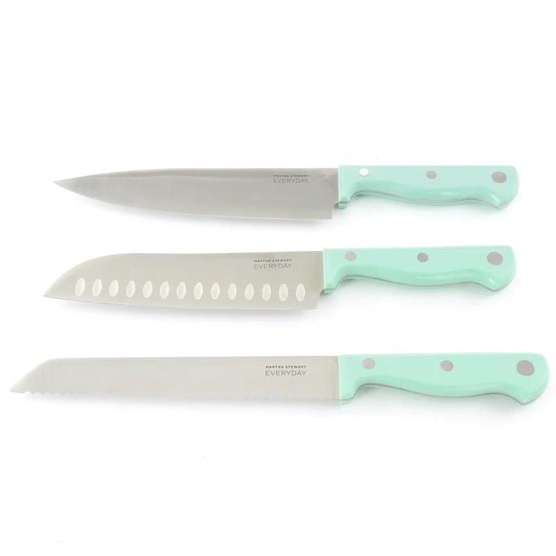 Martha Stewart 14 Piece Stainless Steel Knife Block Set