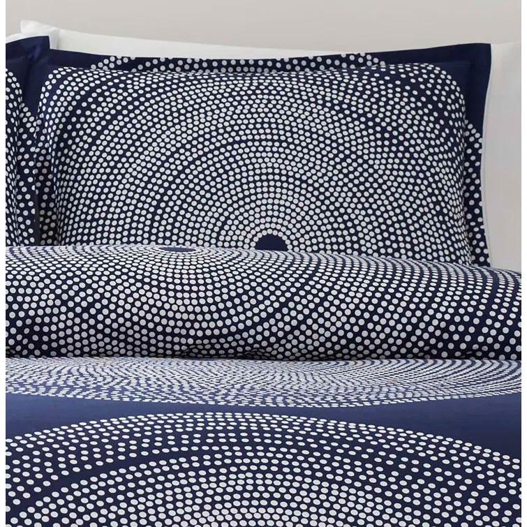 Marimekko Fokus Cotton Navy Duvet Cover Set