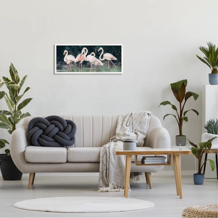 Stupell Industries " Flock Of Flamingos Tropical Waters "