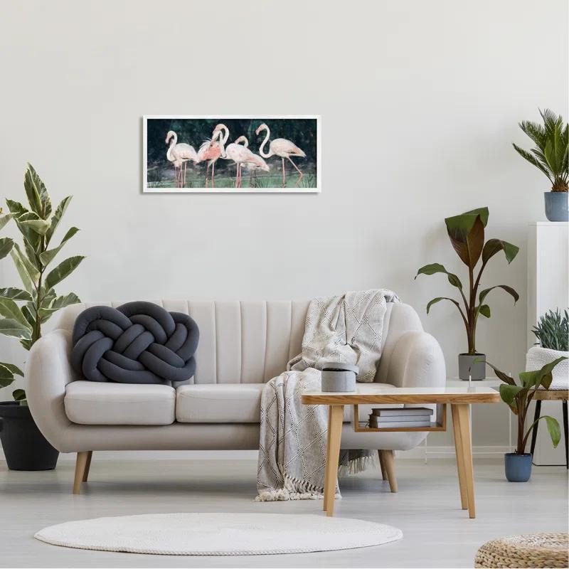 Stupell Industries " Flock Of Flamingos Tropical Waters "