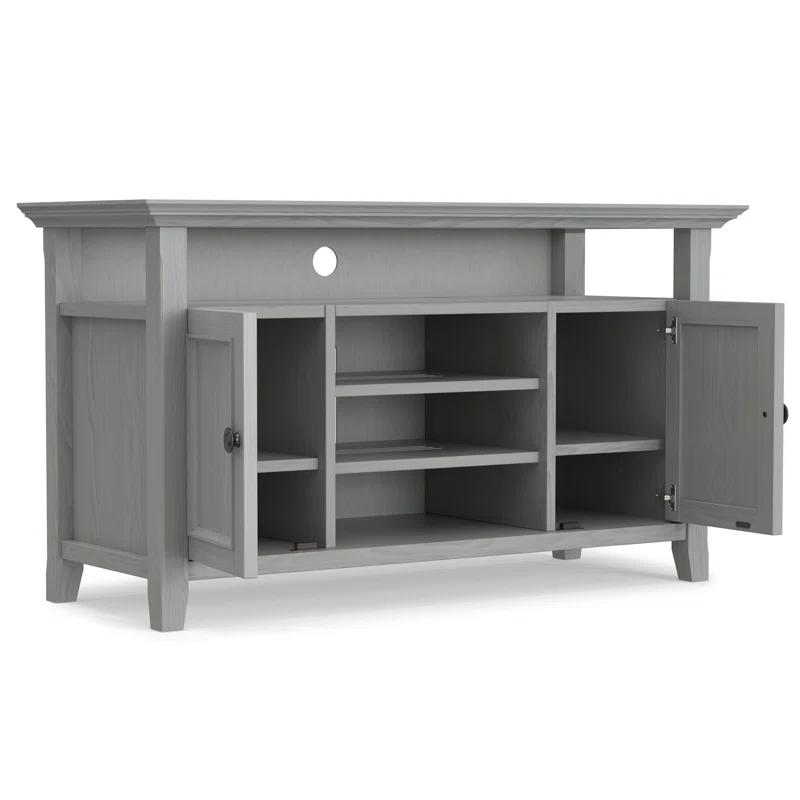 Simpli Home Amherst SOLID WOOD TV Media Stand  For TVs up to 60 inches