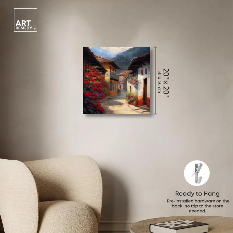 Art Remedy Spanish Street II Canvas Coastal Landscape Wall Art by Art Remedy | Wayfair