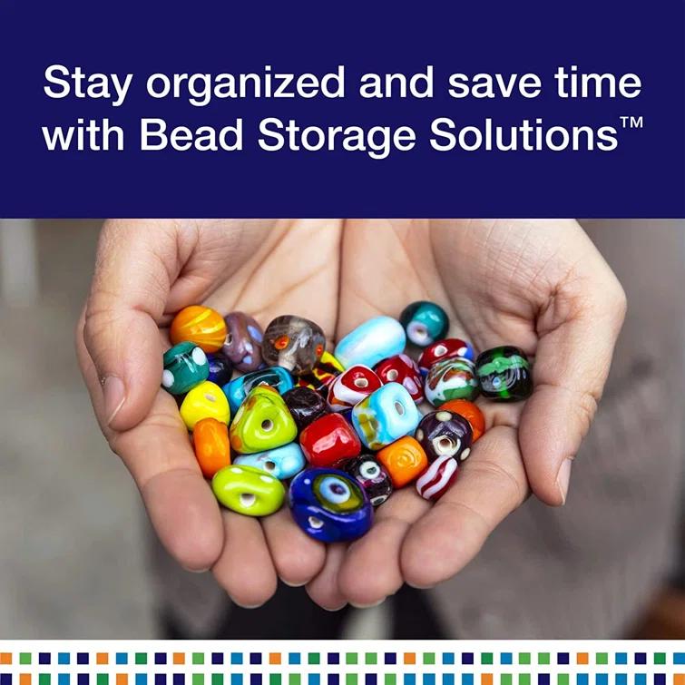 Bead Storage Solutions Elizabeth Ward Bead Storage Solutions 45 Piece Craft Supplies Organizer, 8 Pack (Set of 8)