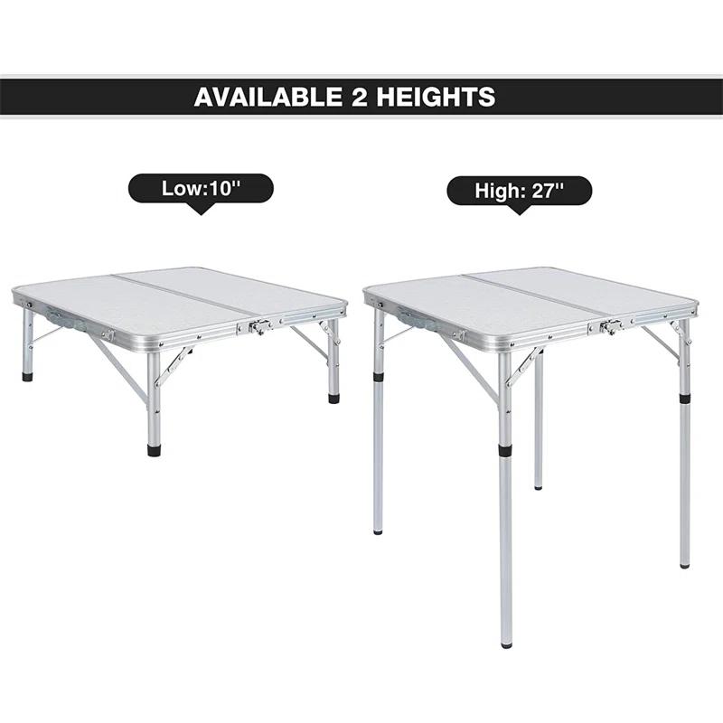 REDCAMP Square Outdoor Folding Camping Table