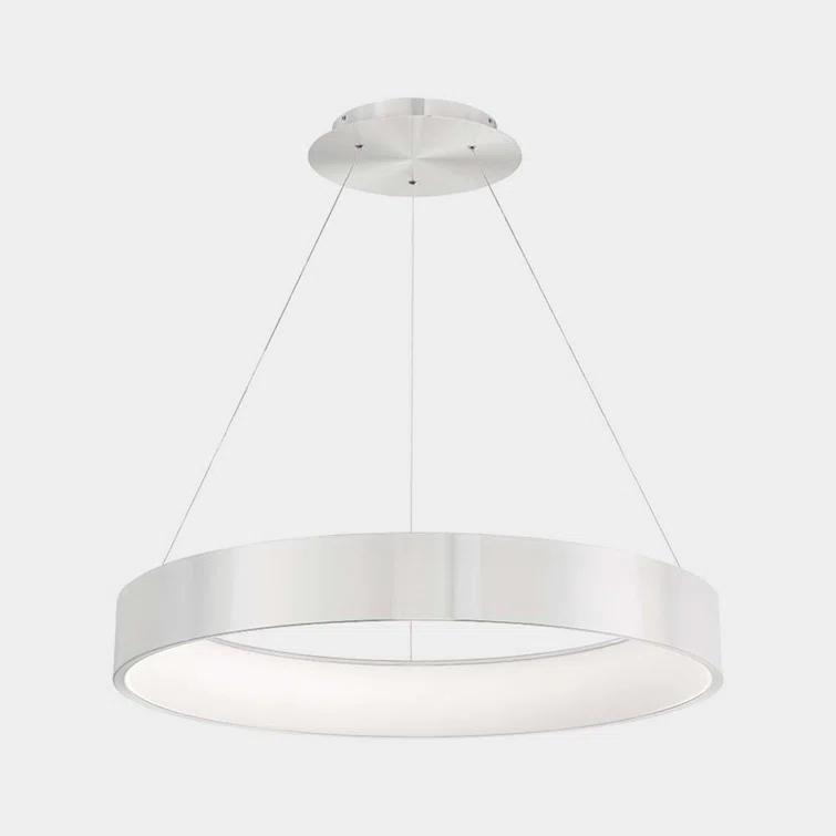 WAC Lighting Corso 18" LED 3000K Contemporary Aluminum Pendant in Chrome