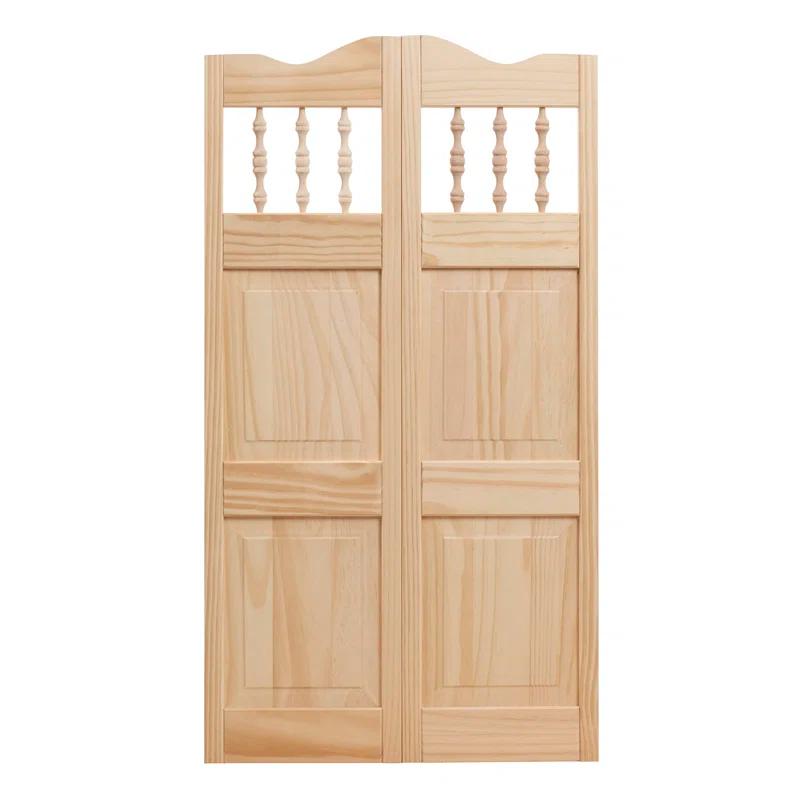 42'' Solid Wood Paneled Unfinished Café / Saloon Door