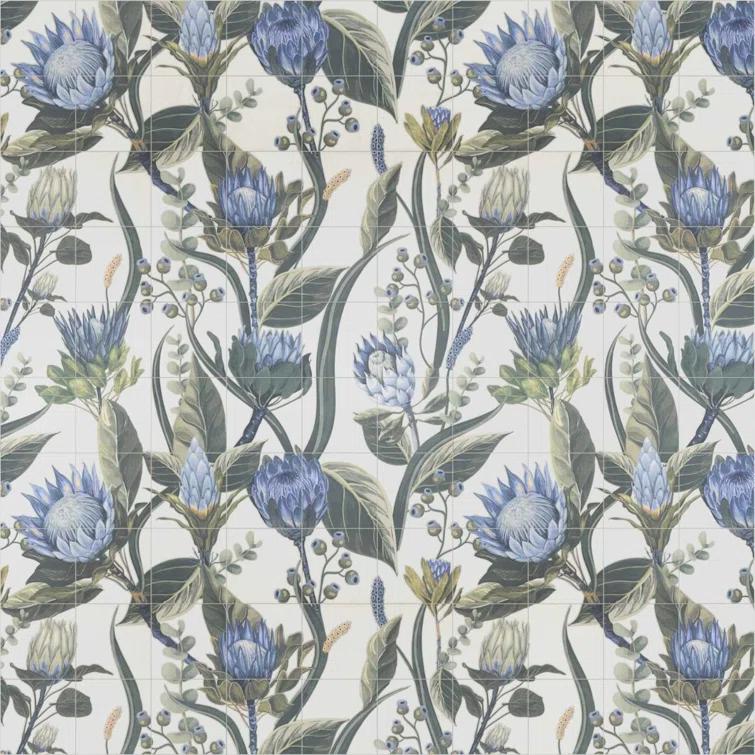 Bond Tile Angela Harris Native 8" x 8" Beveled Porcelain Singular Floor Use Tile