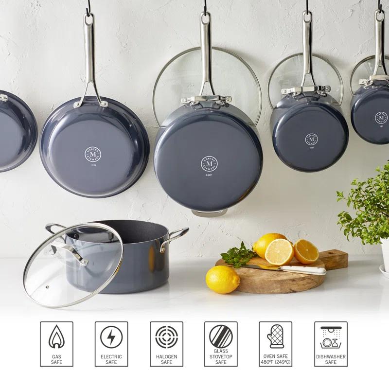 Martha Stewart 10 Piece Aluminum Nonstick Cookware Set
