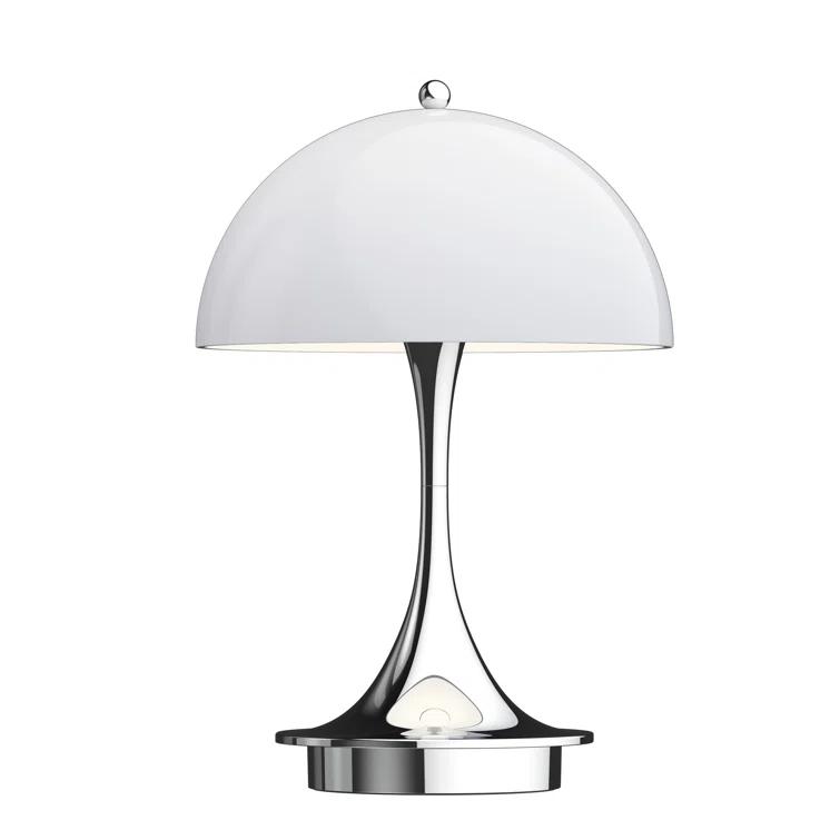 Portable White Opal Acrylic LED Table Lamp
