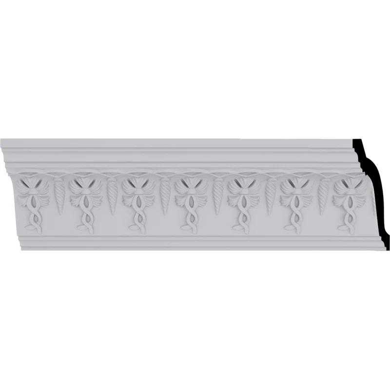 Ekena Millwork 4 1/4"H x 2 3/4"P x 5"F x 94 1/2"L Scott Crown Moulding