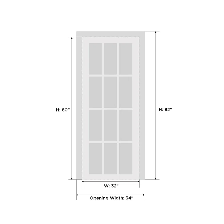 SARTODOORS Solid Wood Paneled French Doors