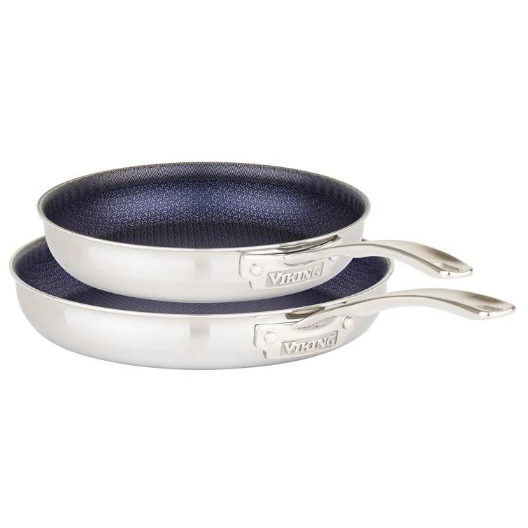 Viking Viking 3-Ply Hybrid Plus 2pc Nonstick Fry Pan Set, 9.5-inch and 11-inch