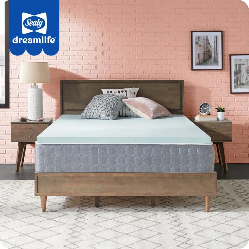 Sealy Sealy Dreamlife 2” Medium Gel Memory Foam Mattress Topper