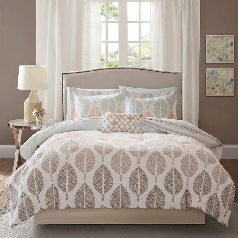 Madison Park Essentials Central Park Modern & Contemporary Comforter Set with Cotton Bed Sheets