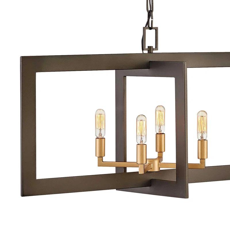 Hinkley Anders 8 - Light Candle Style Square / Rectangle Chandelier