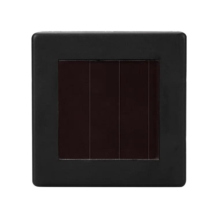 Techko Solar Square Bollard Pathway Lights – Small (4-Pack) (Set of 4)