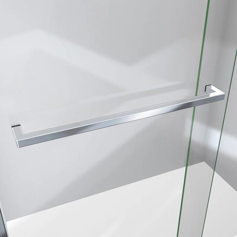 DreamLine SDVH60W760VXX01 Sapphire-V 56cm W x 76cm H Frameless Tub Door with