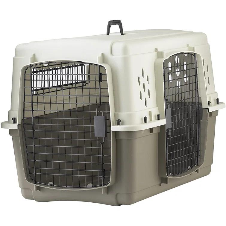 Miller Manufacturing Tucker Murphy Pet™ Hard Sided Double Door Dog & Pet Travel Kennel Crate, Brown | Wayfair