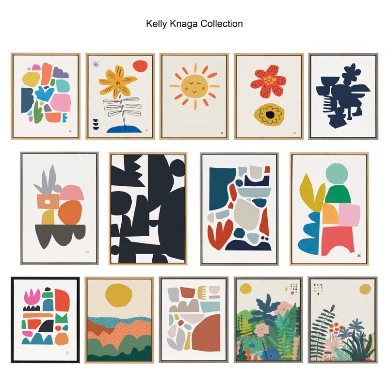 George Oliver Summer Love Songs by Kelly Knaga - Floater Frame Painting on Canvas | Wayfair