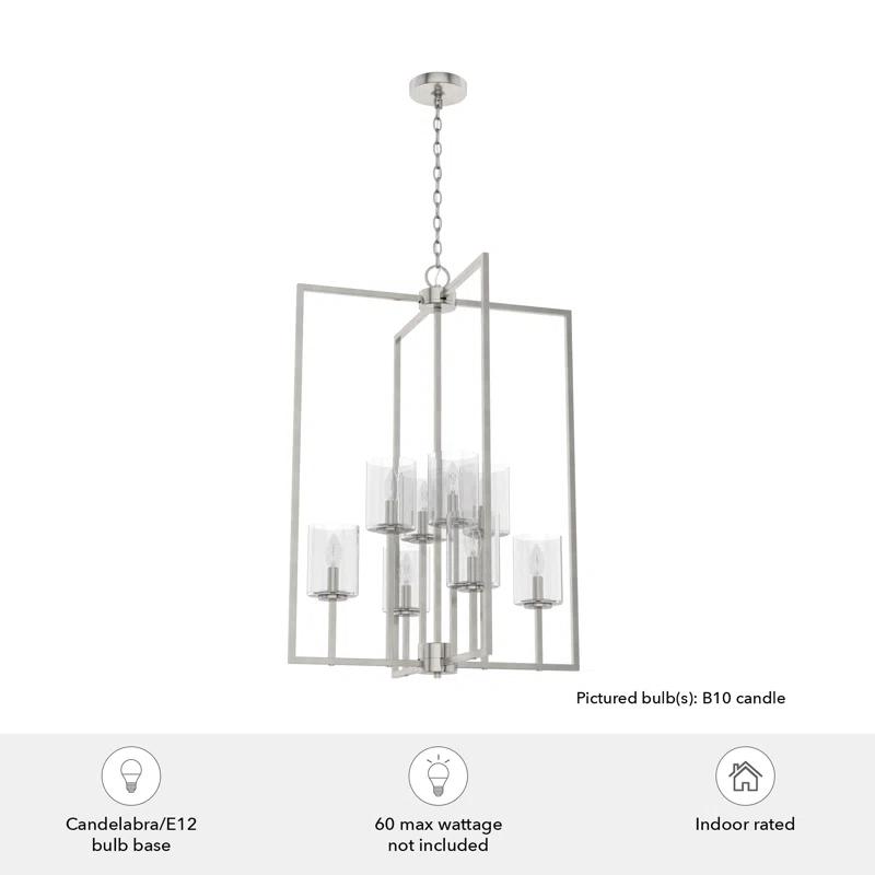 Hunter Fan Kerrison 8 - Light Geometric Large Foyer Pendant