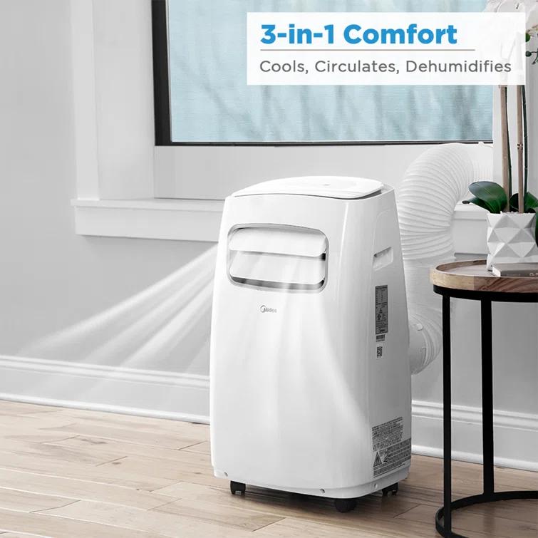 Midea Midea 10000 BTU Wi-Fi Connected Portable Air Conditioner for 200 Square Feet with Remote Included