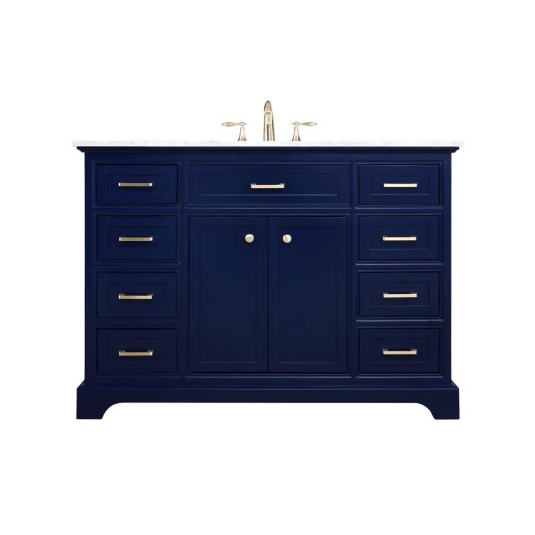 Birch Lane™ Hermes 48'' Single Bathroom Vanity with Marble Top