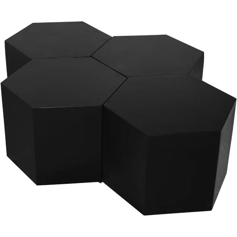 Wrought Studio™ Hortensa Solid Wood Coffee Table (Set of 4)