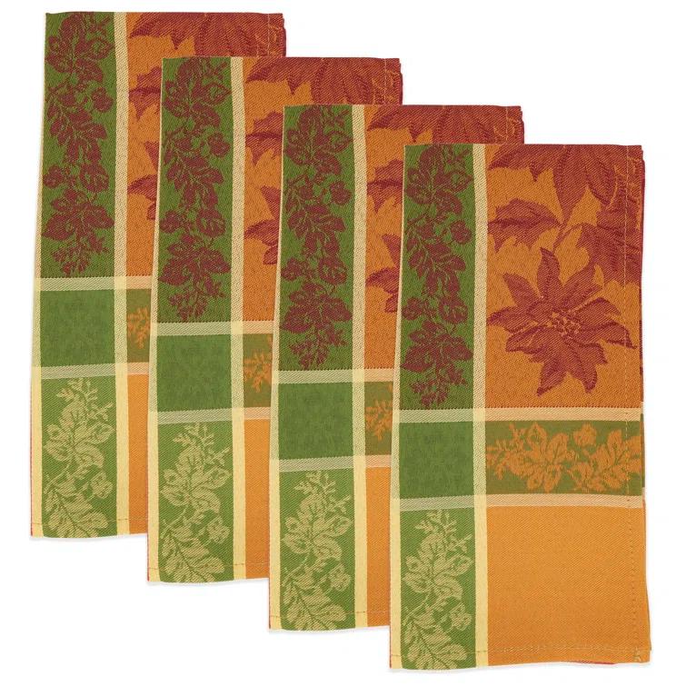 Saro Aurelia Collection Polyester No Pattern Square Napkin (Set of 4)