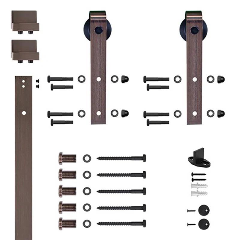 Quiet Glide Soft Close Standard Single Barn Door Hardware Kit (Door Not Included)